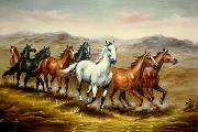 unknow artist Horses 07 USA oil painting artist